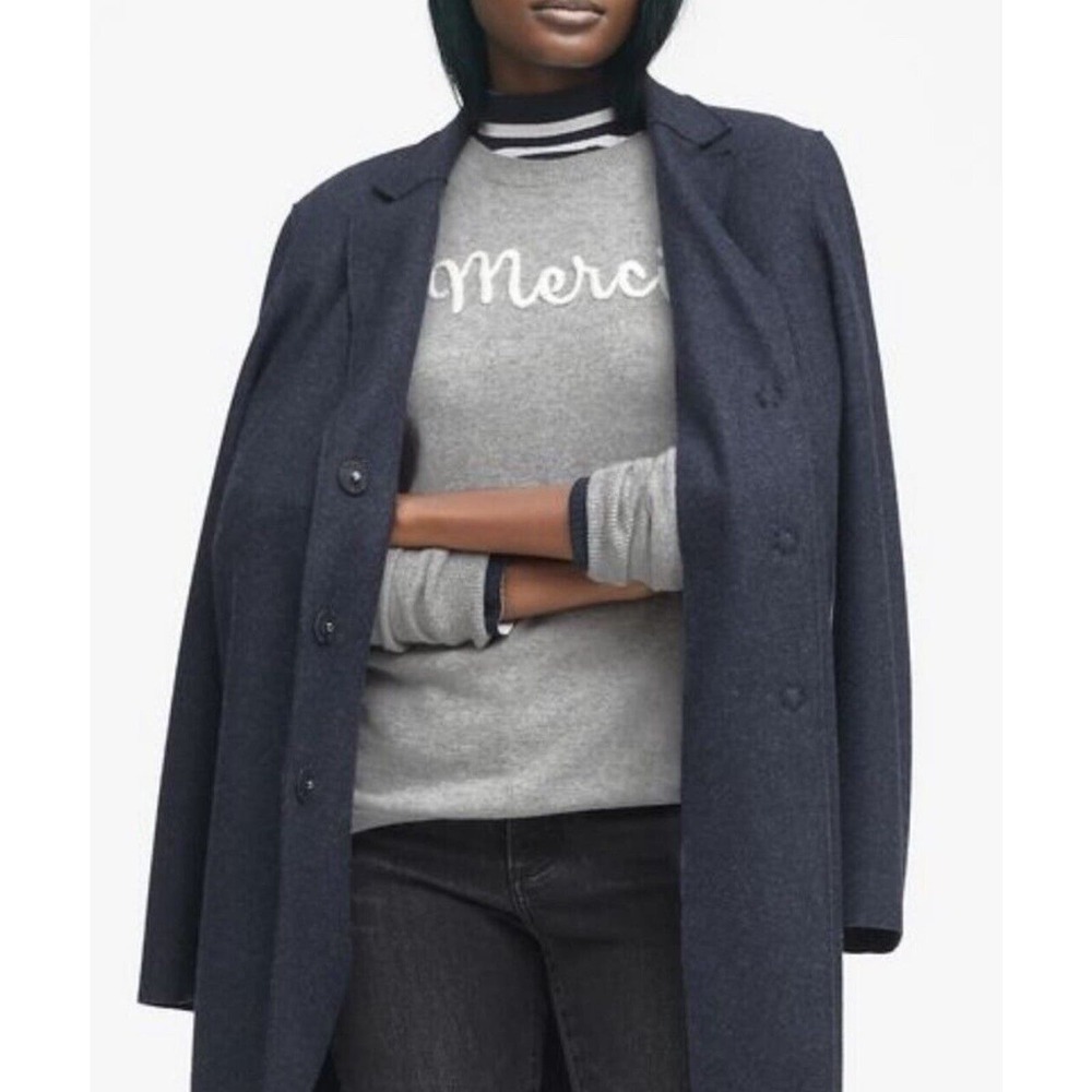 Banana Republic Mario Bellucci Wool Blend Melton Coat